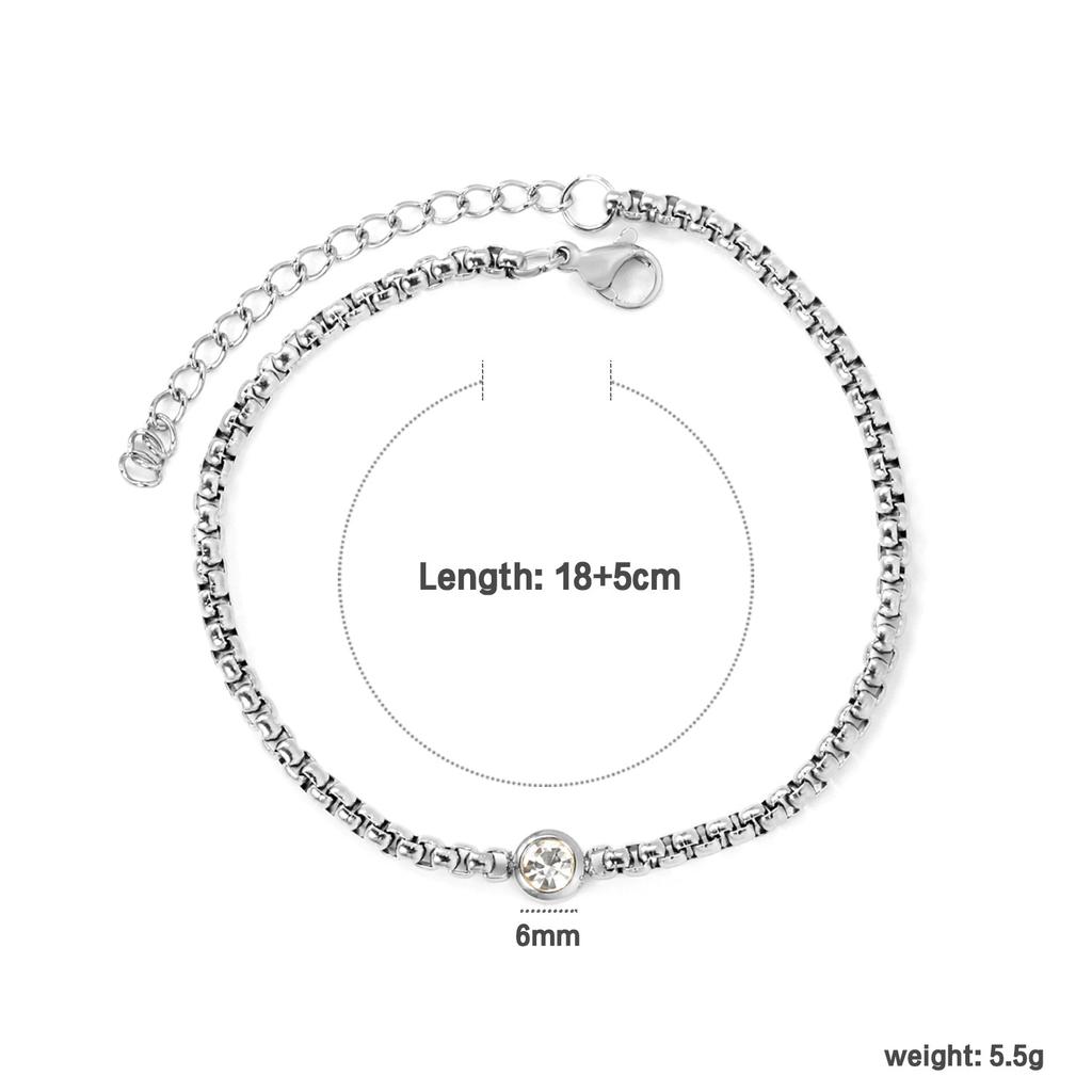 Mixed color love zircon bracelet wind design cherry shell bracelet 18k gold stainless steel bracelet