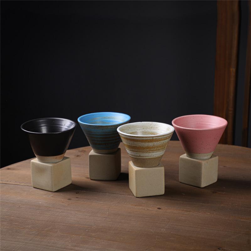 Light Luxury Coffee Cup Wind Ceramic Cup Japanese Creative Retro Cup