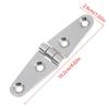 1 Pezzo Acciaio Inossidabile Marino 316 102*26*4mm Robusta Cerniera a Strap para Porta di Barca Fusa 4 Fori Lucidatura a Specchio Ferramenta per Barca