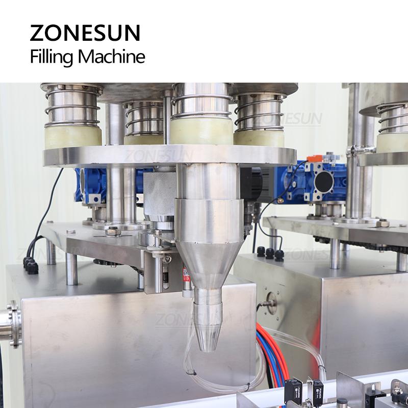 ZONESUN ZS-KL01 Automatic 2 Heads Granule Filling Machine Quantitative Filler for Bottles Jars