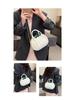 2024 Autumn Women's Pumpkin-Shaped Handbag - Fashionable & Fresh PU Crossbody Bag