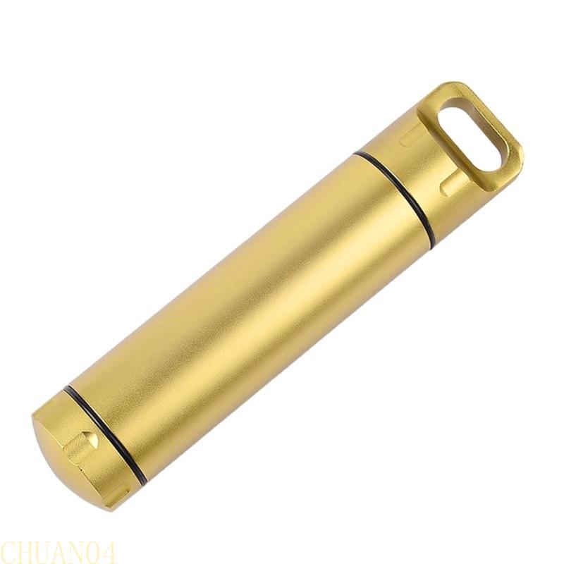 A1A2 Aluminum Alloys Outdoor Waterproofed Capsules Double Ended Opening Container for Camping and Hiking