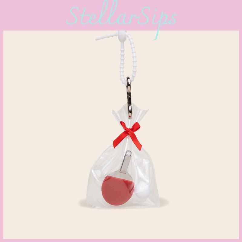 Creative Ball Series Keychain With Resin Material For Sports Bag Decor