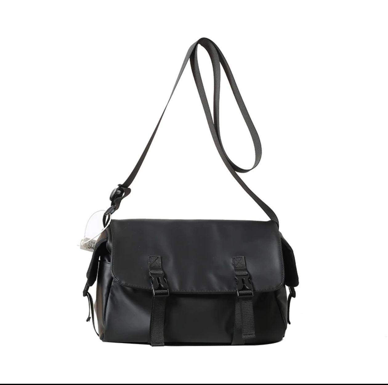 

Trendy new simple messenger bag size crossbody shoulder bag casual men s and women s fashion large capacity backpack Small чорний