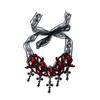 Black Veil Women Crown Lace Cross Gothic Hair Clip New Witch Crown  Halloween