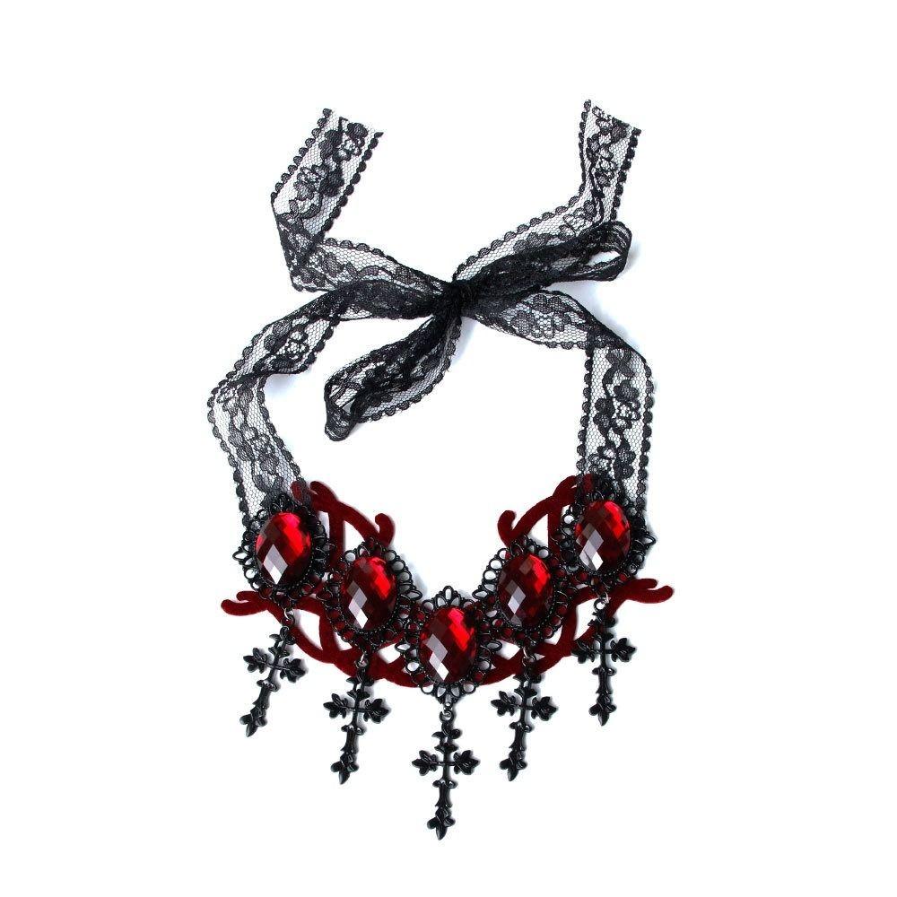 Black Veil Women Crown Lace Cross Gothic Hair Clip New Witch Crown  Halloween