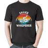 Snake Whisperer Snake Lover Funny Snake Quote Retro T-Shirt Sweatshirt Hoodie Tanktop for Men Women Kids Black