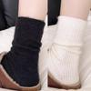 1/2pairs New Women Wool Cashmere Socks Winter Warm Solid Color Knitted Soft Sock Harajuku Sleeping Floor Sock Hosiery Girls Gift