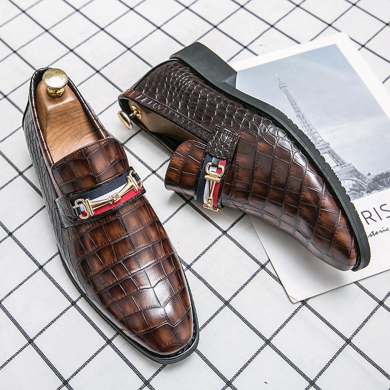 

Дизайнерские кожаные брендовые роскошные мужские повседневные формальные офисные деловые туфли коричневые черные мокасины мужские мокасины итальянские свадебные туфли 10