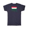 Cadeau T-shirt : Hongaarse Vlag Hongaars Land Expat