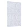 1pcs DIY Craft Supply Resin Key Cover Translucent Design Keychain Making Kit  For DIY Keychains