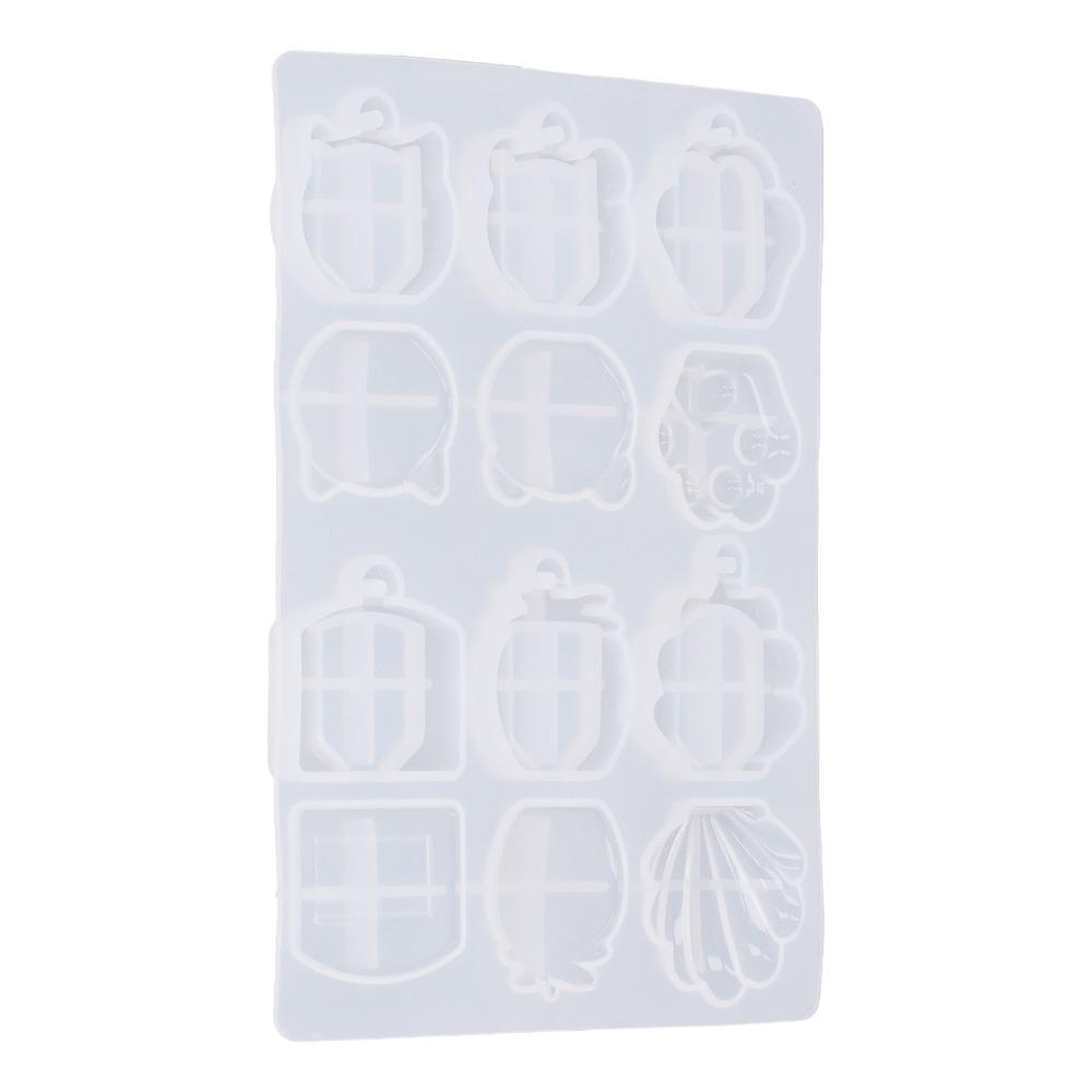 1pcs DIY Craft Supply Resin Key Cover Translucent Design Keychain Making Kit  For DIY Keychains