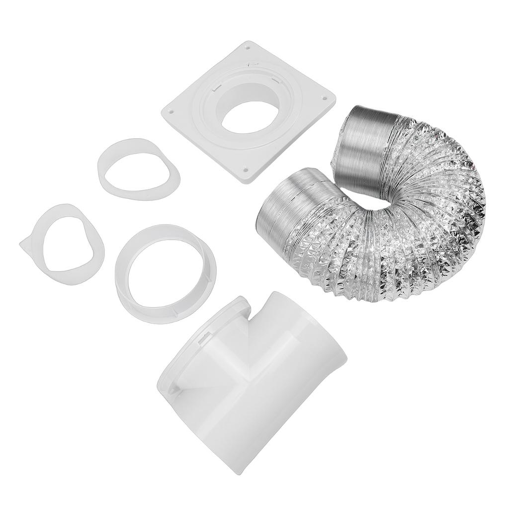 Dryer Vent Wall Plate Elbow Kit 4in 90 Degree All in One Connector Hose Set for Tight Space Secure Seal to Prevent Leaks