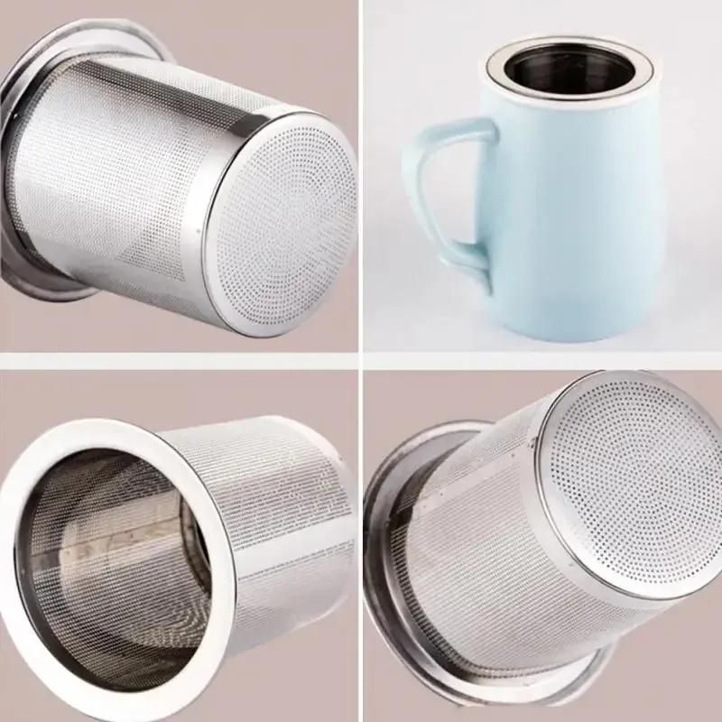 Stainless Steel Tea Infuser Silver Mesh Kitchen Accessories Safe Density Reusable Tea Strainer Herb Tea Accessories Tools
