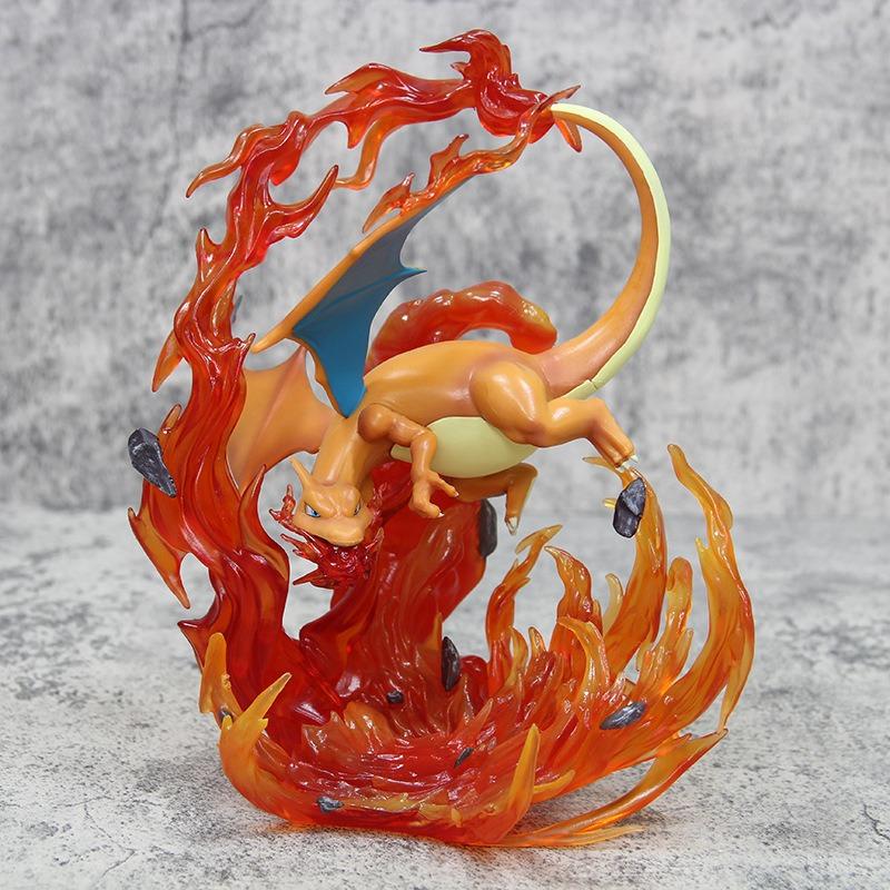 Pokemon Charizard Animation Figure Black Charizard Action Figurine Polyvinyl Chloride Collector Statue Miniature Figure Desk Decoration Piece