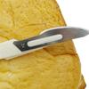 Baguette Bread Slicing Knife Practical European Bread Curve Knife Cutting Tools Pastry Cutter with Carbon Steel Blade PP Shank