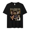 Hot Sale Damon Salvatore TV Drama Graphic Print T-shirt Men Women Retro Gothic Fashion Loose Casual Oversized Streetwear Harajuku Y2K Summer New Teee