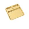 Multi-Compartment Stainless Steel Divided Meal Tray Rectangular Food Serving Plate  Kitchen