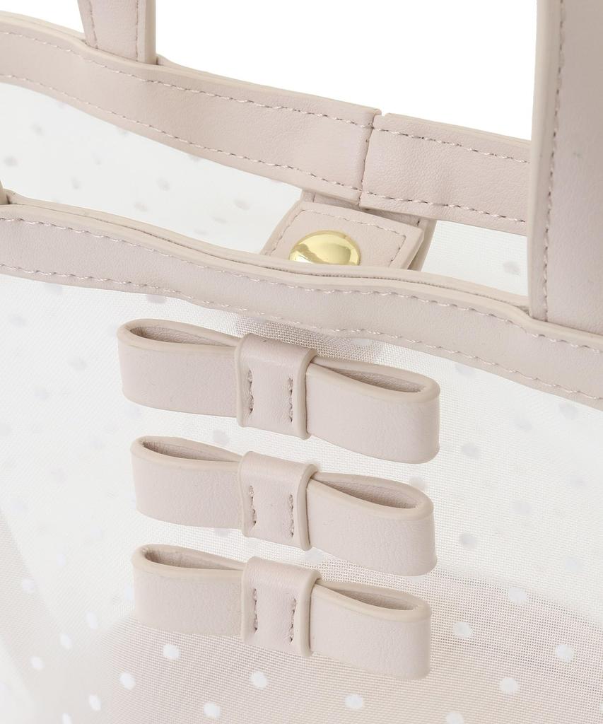 Maison de Fleur Damen Netz-Tüll-Handtasche, Schwarz