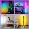 RGB Smart Tuya Corner Floor Lamp with App and Remote Control LED Modern Mood Lighting Standing Floor Lamp for Gaming Living Room