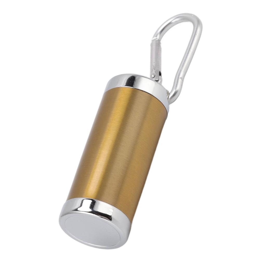 Portable Ashtray Stainless Steel Fireproof Buckle Design Exquisite Look Mini Ashtray Keychain for Car Office