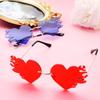 Costume Accessories Fire Heart Shaped Sunglasses Party Favor Eyewear  for Women & Men