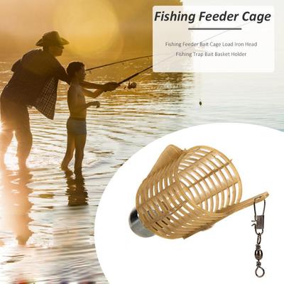 5/10/20PCS Fishing Feeder Baits Cage Fishing Lure Hooks with Iron Head Feeder Basket Components Carp Bait Cage Fishing Part