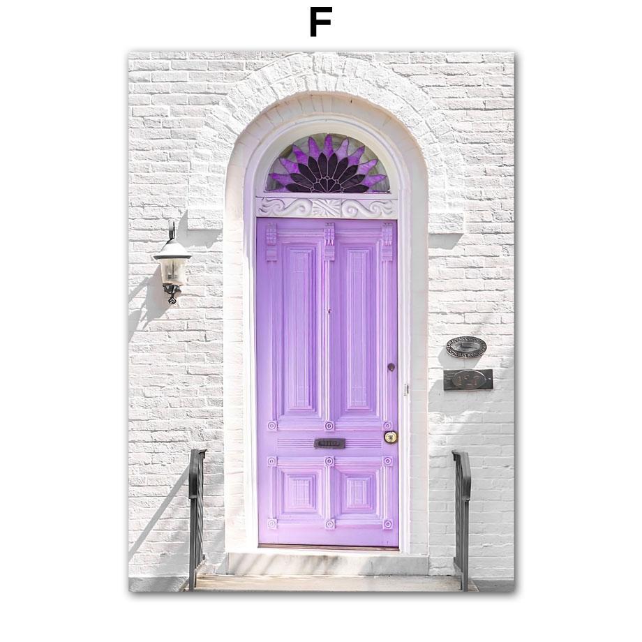 Wall Art Canvas Painting Dreamy Purple Paris City Towel Vintage Car Flower Living Room Decoration Posters Prints Wall Pictures