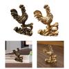 Chicken Figurine Cock Sculpture Desk Ornament Feng Shui Decor Rooster Statue for Anniversaries Party Hotel Housewarming
