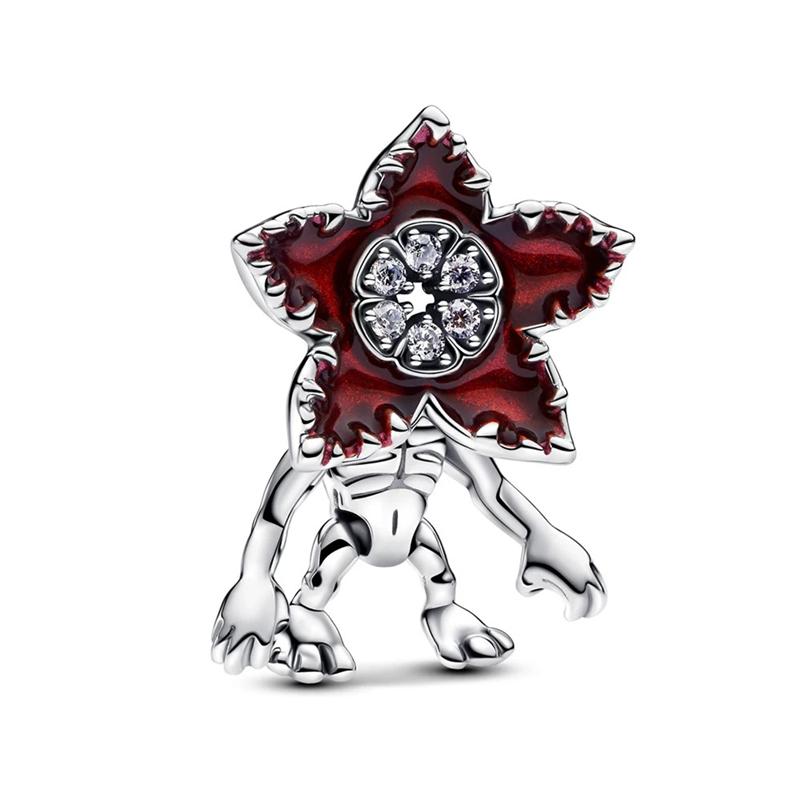 Neuer Disney Funkelnder Fremder Demodog Demogorgon Hänge Stitch Charm Perle Monster Passend für Original Armbänder DIY Schmuck Geschenke