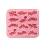 12-Hole Dinosaur Silicone Mold for Candy, Chocolate, Jelly, Ice Cubes, Mousse, and Cake Making