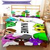3pcs Custom Name Sprunki Bedding Set Duvet Cover Closure Includes 1 Duvet Cover & 2 Pillowcases, Soft and Comfortable for All Seasons.