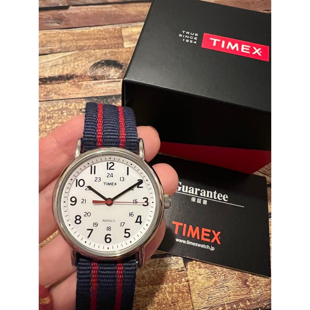 Good condition  TIMEX Weekender watch with box