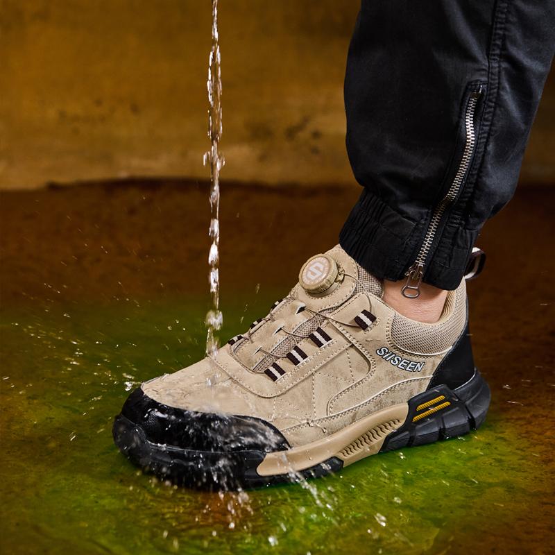 Nová móda Pánská bezpečnostní pracovní obuv Pohodlné nezničitelné boty Tenisky Proti propíchnutí Pánská obuv