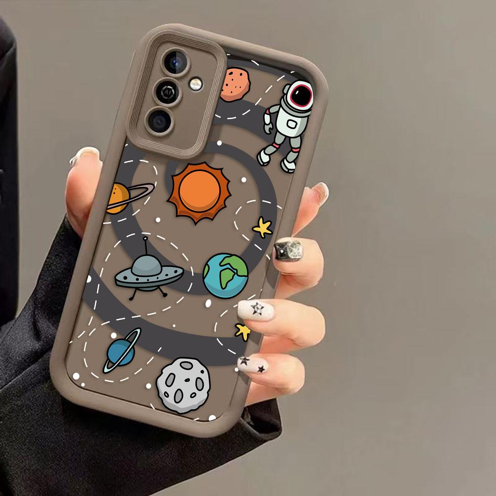 Astronauten Weltraum Planeten Handyhülle Für MOTO G9 G24 G32 G34 G52 G54 G56 G60 G75 G84 G85 G86 E32 E40 EDGE 40 50 50F 60E 60 Hülle