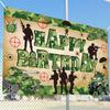 Background Modern Banner For Military Themed Birthday Parties And Party Displays