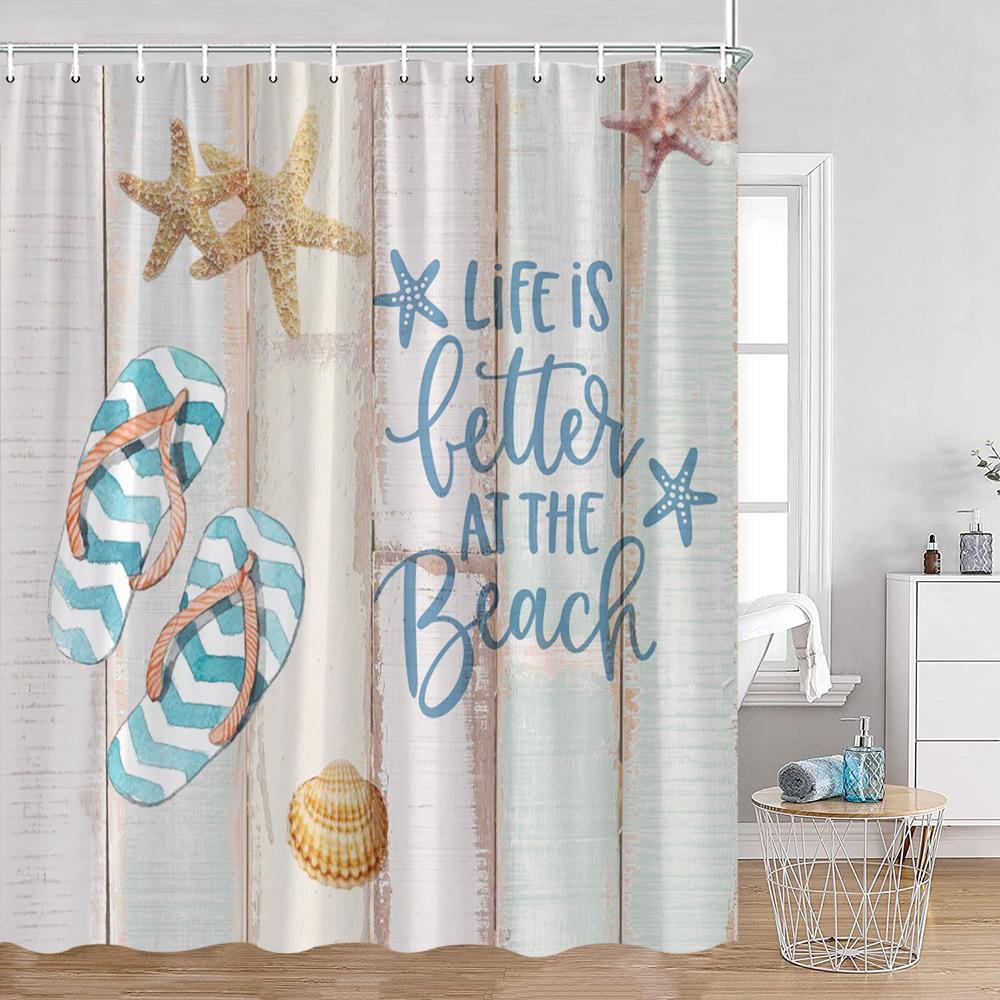 Motivational Words Simple Art Shower Curtains Bathroom Rules Bath Curtain Trust Life Bathroom Curtain Hello Summer Bath Curtain
