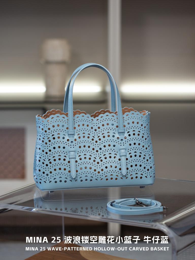 Armrest 25 New High-Grade Small Tote Bag Fashion Hollow Out Floral Cow Leather Linen Thread Real Leather Womens Bag