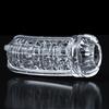 Transparent Clear Male Masturbator, Manual Tight Suction Stroker Cup, Soft Silicone Adult Sex Toy for Men
