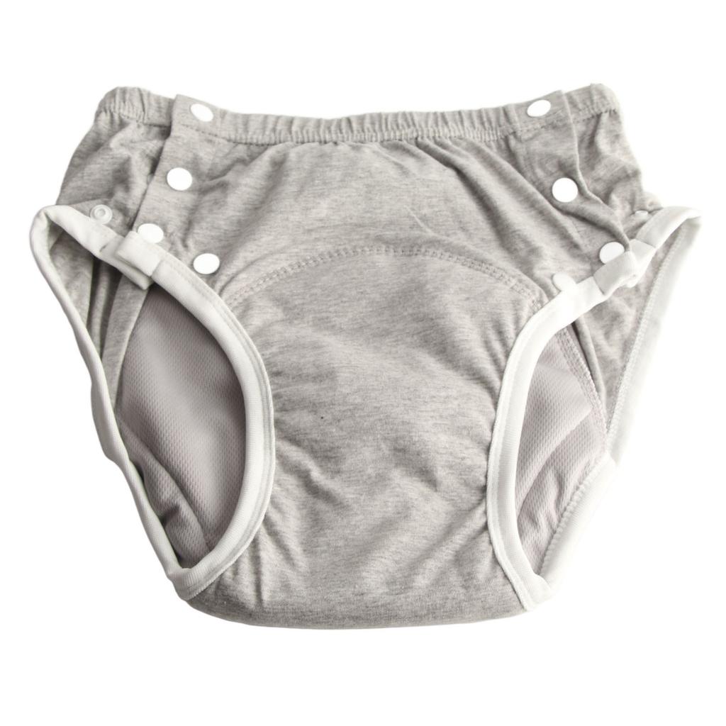 Erwachsenen Stoffwindel Waschbar Auslaufsicher Extra Saugfähigkeit Reine Baumwolle Erwachsene Inkontinenz Stoffwindel Grau M