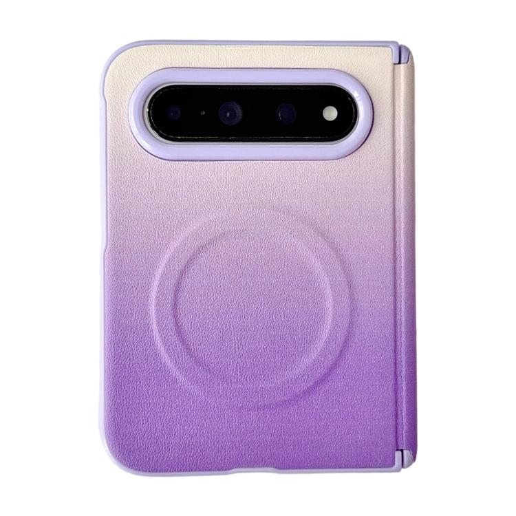 Hinge Dual Magnetic Gradient Leather Texture Phone Case
