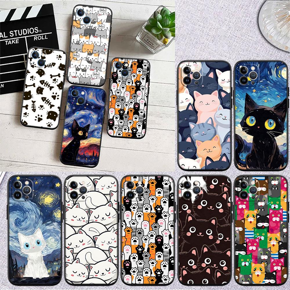 MY5 Cat Kitten Meow Soft Shell Phone Case for Redmi Note 10 11 12 Pro Max 10S 10C 10T 11A 11S 12S 12C