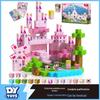 Pink Castle Light-Up Magnetic Building Blocks Set - STEM Educational Toy