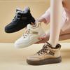 Women's Winter Chunky Platform Snow Boots Non-Slip Short Ankle Booties Shoes With Faux Fur Lined Warm Lace-Up High-Top Walking Sneakers for Women