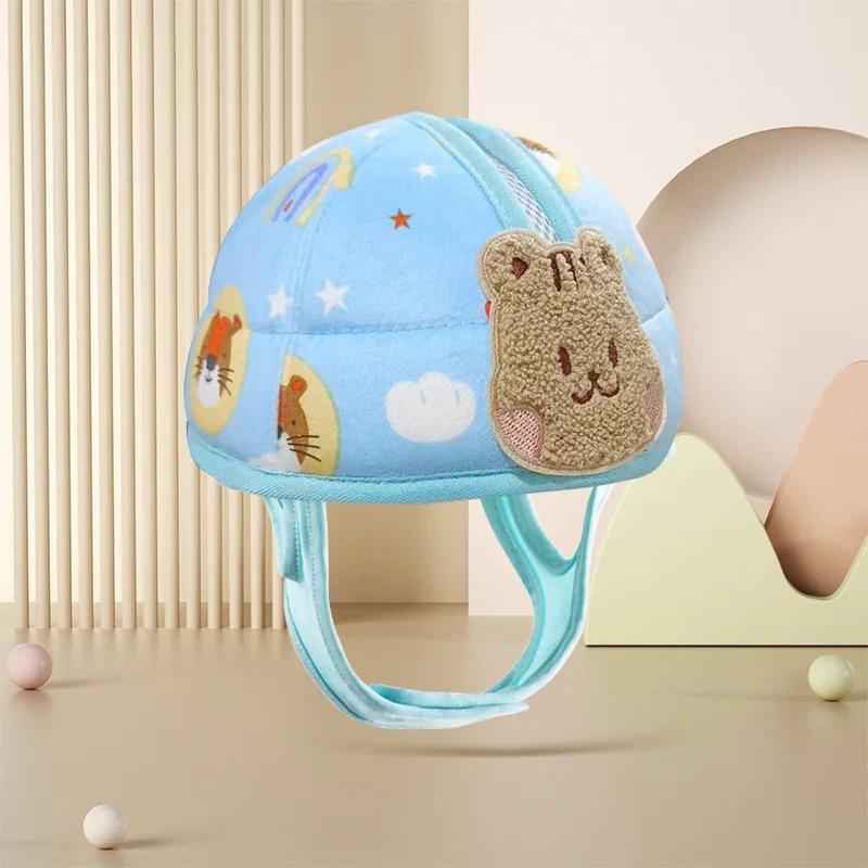 Baby Head Protector Safety Hat Cute Bear Bunny 1-3T Toddler Baby Prevent Injured Helmet For Crawling Walking Learning Headgear