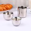 1 Stück Doppelschichtige Weingläser Edelstahl Wärmeisoliert Abgerundete Trinkbecher Für Zuhause Büro Tee Getränke Getränkebecher