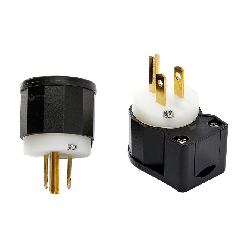 UL Certified NEMA 5-15 90° Angled Plug, US Standard 15A 125V 90 Degree Plug