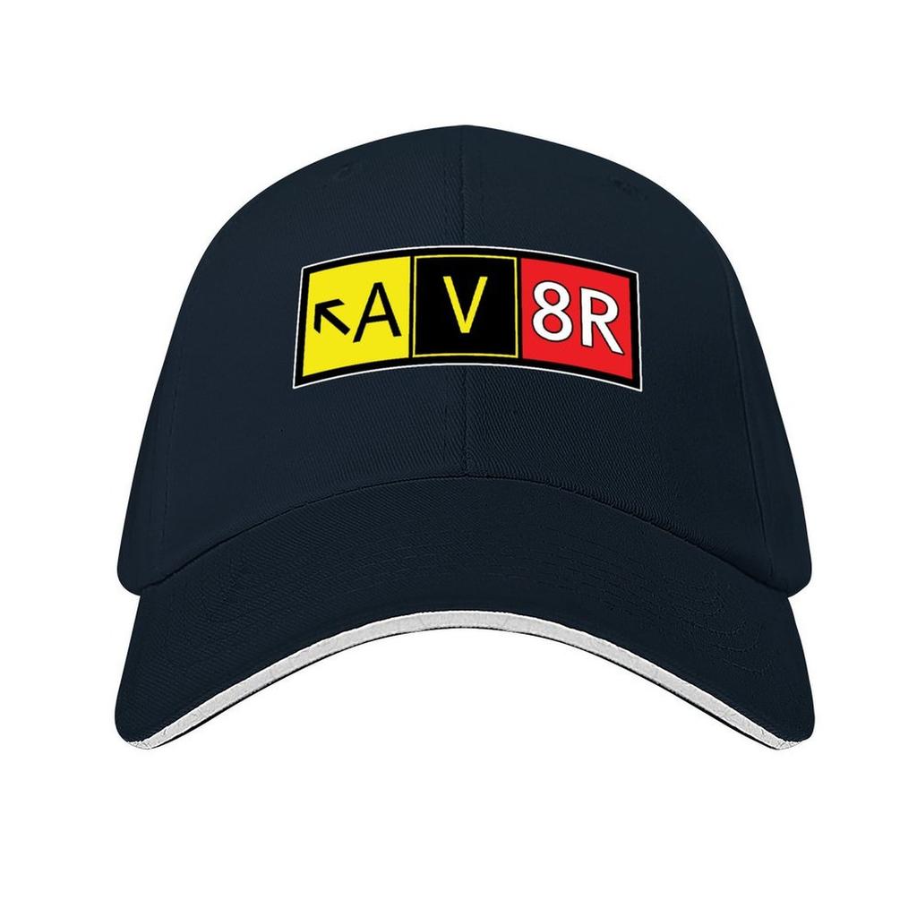 AV8R Aiport Taxi Way Sign for Aviation Lovers and Aircraft Enthusiasts Baseball Cap black Bobble Hat Womens Hats Mens