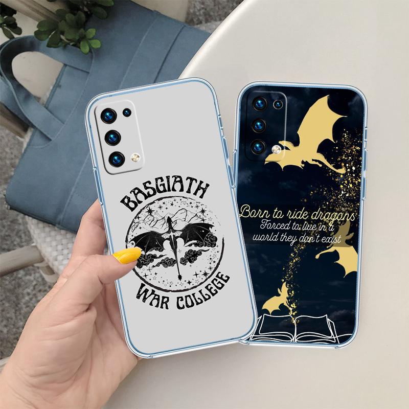 Fourth Wing Transparent Phone Case for Motorola Moto G7 G8 G9 G84 G85 G73 G24 G15 Z2 Play Power Plus