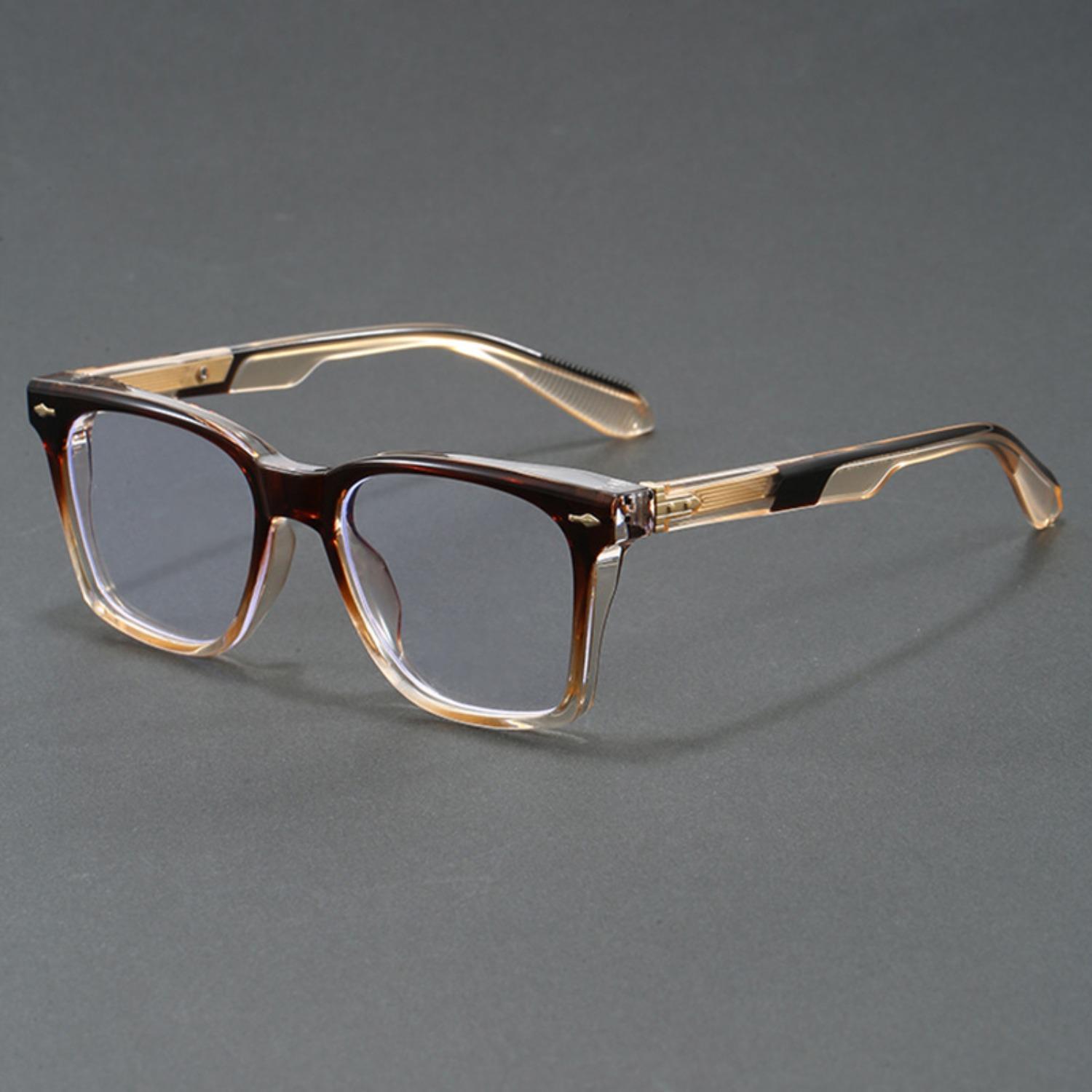 

Retro Gradient Rivet Punk Square Flat Mirrors Unisex Designer Fashion Glasses Outdoor Driving Luxury Brand